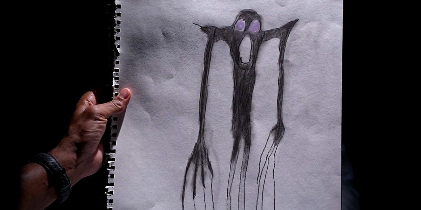 Drawing of the monster Mr. Scratch in Criminal Minds