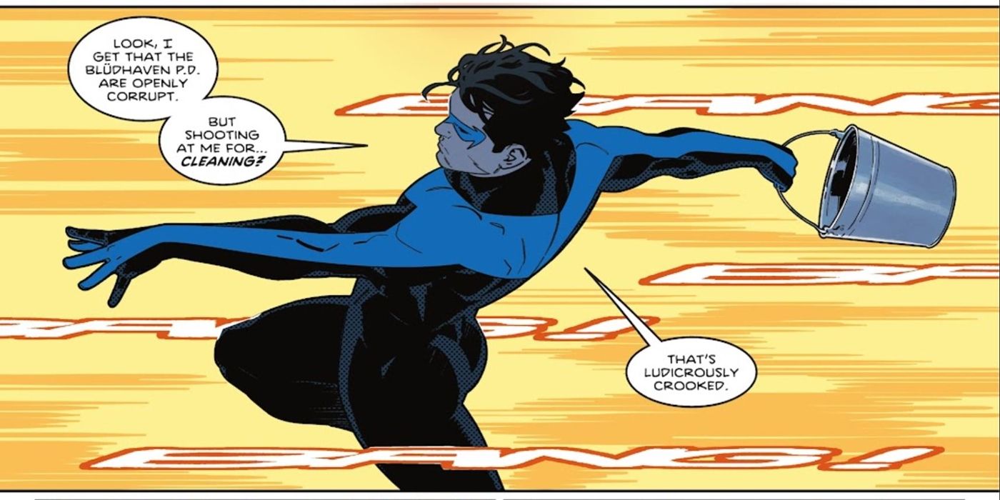 nightwing dodges bullets