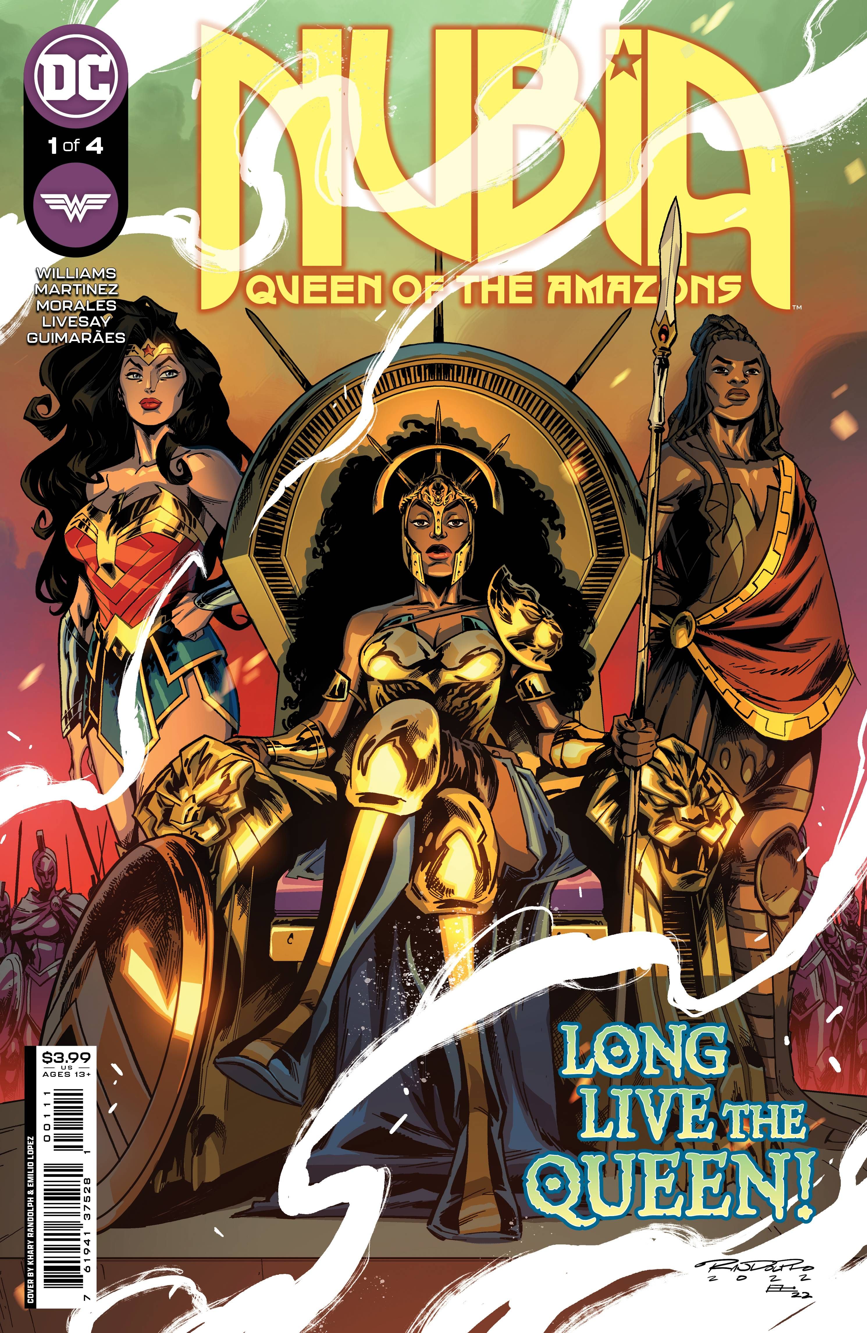 nubia queen of the amazons #1 cover