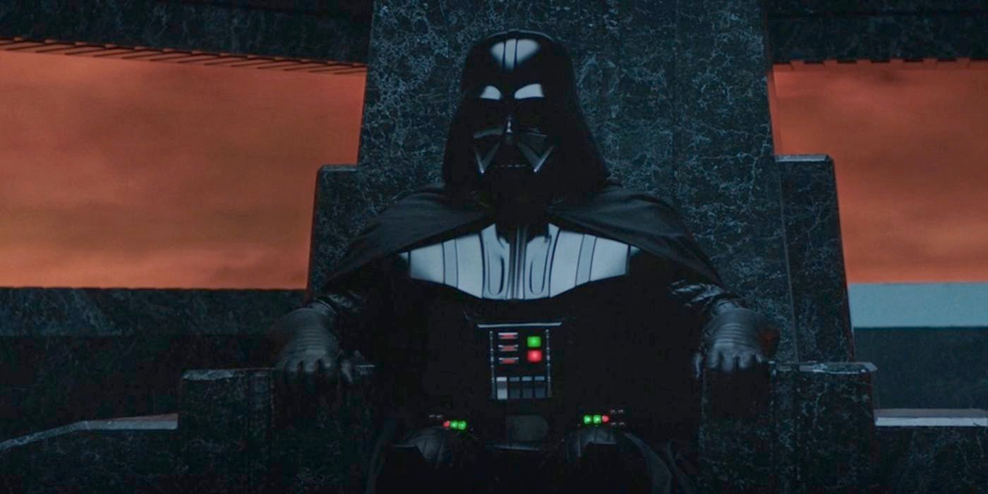 Darth Vader sits on his throne in Obi-Wan Kenobi