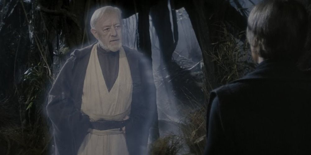 Obi-Wan's Force Ghost speaks to Luke - Revenge of the Sith