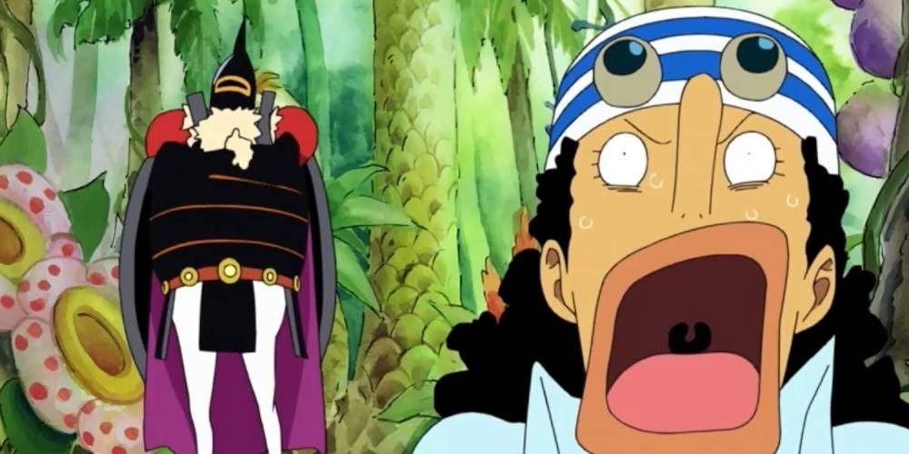 Usopp and Heracles on Boi Archipelago in One Piece.