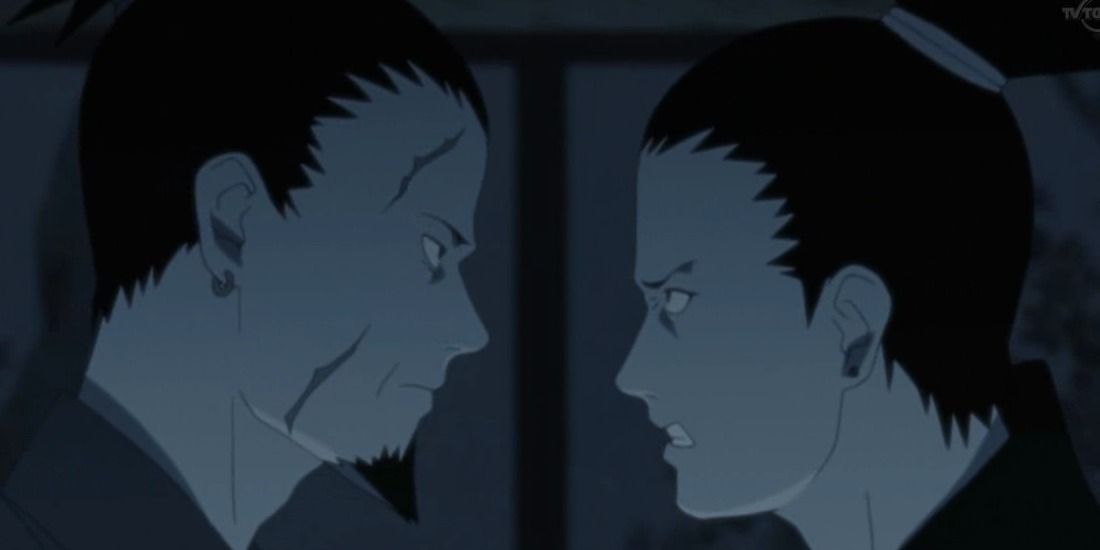 Shikaku tells Shikamaru to let it out in Naruto.