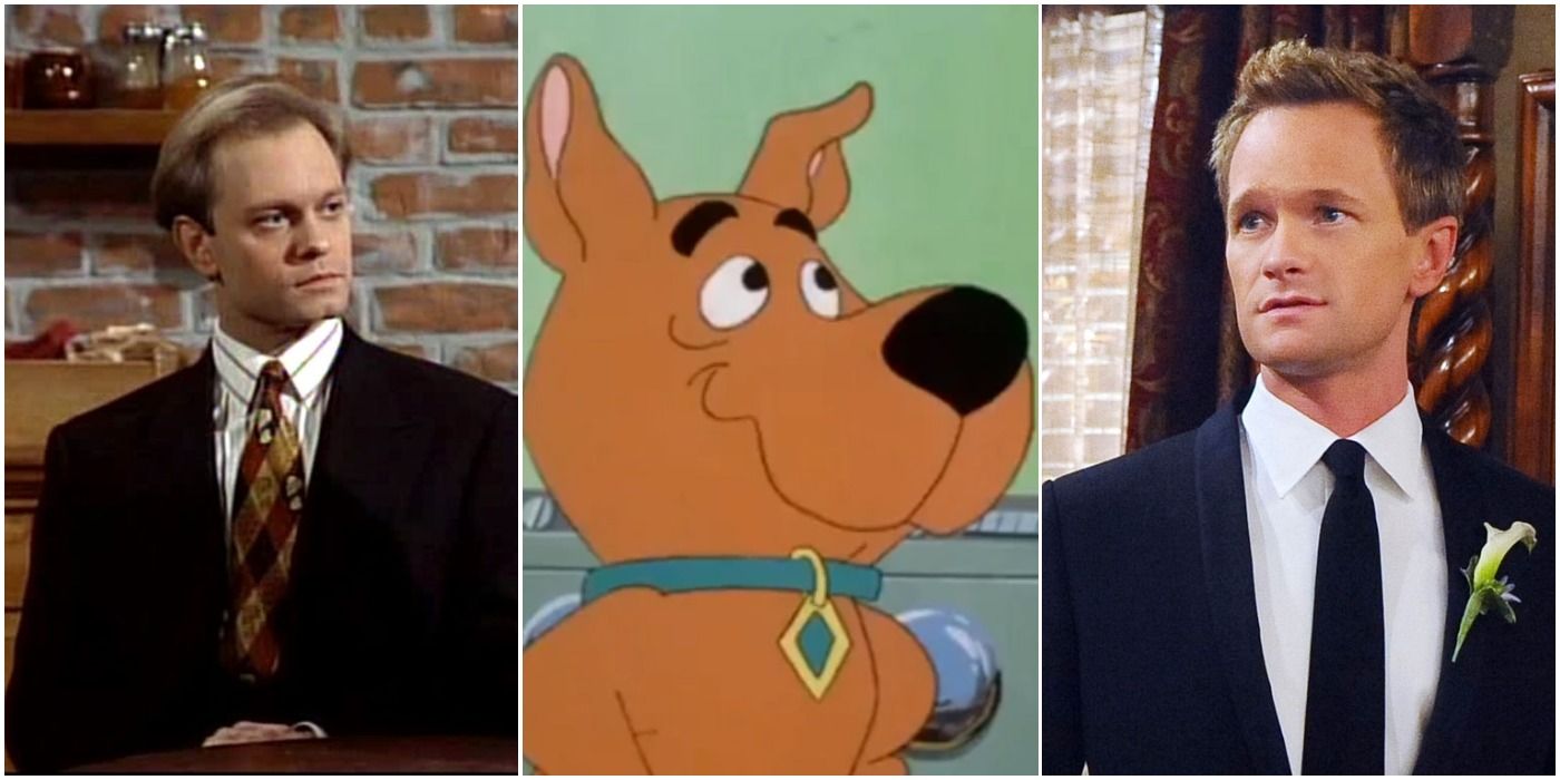 Frasier (Niles Crane), Scooby-Doo and Scrappy-Doo (Scrappy-Doo), and How I Met Your Mother (Barney Stinson)