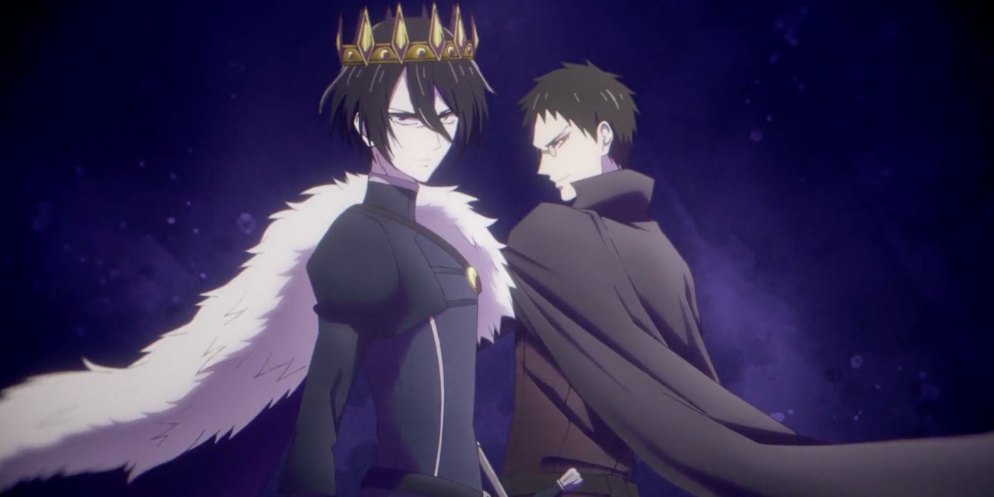 Richard and Buckingham standing side by side in Requiem of the Rose King