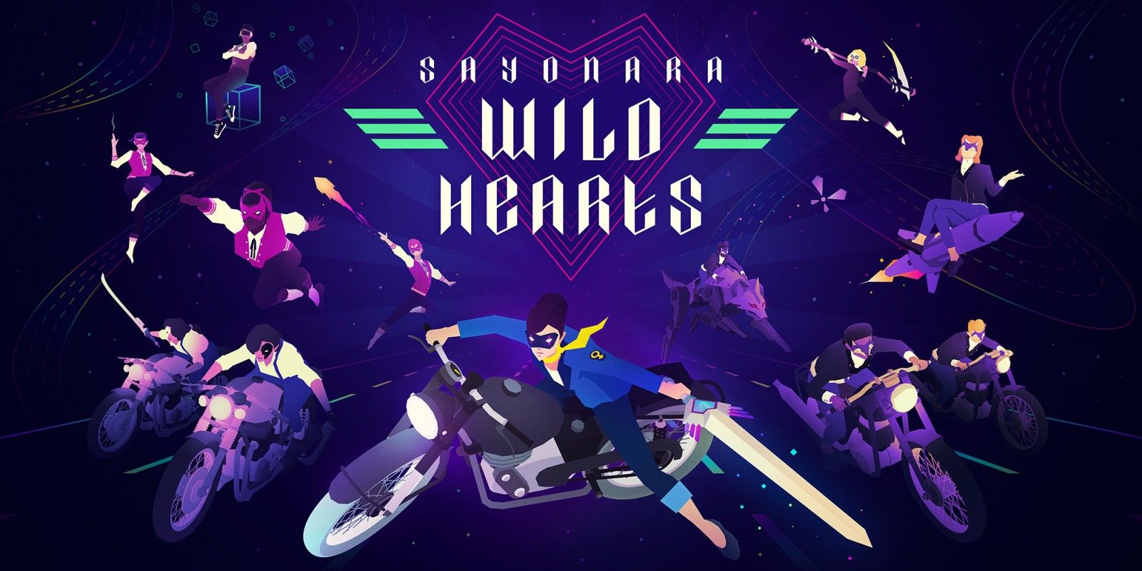 indie game Sayonara Wild Hearts cover