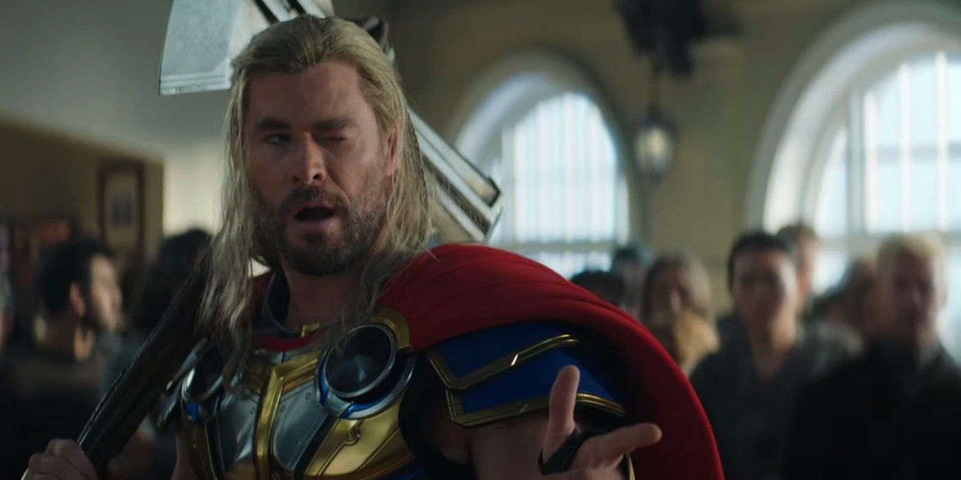 Chris Hemsworth as Thor in Love and Thunder.