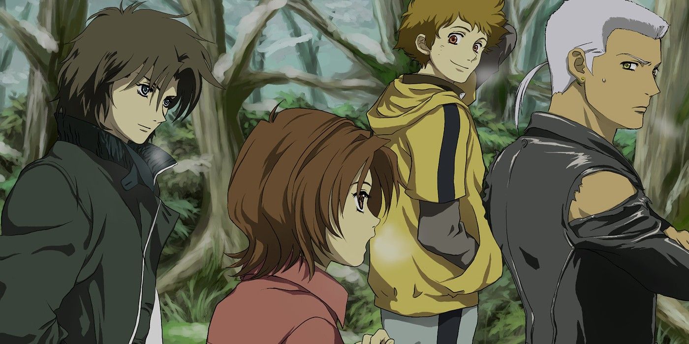 Main characters from the anime Wolf's Rain