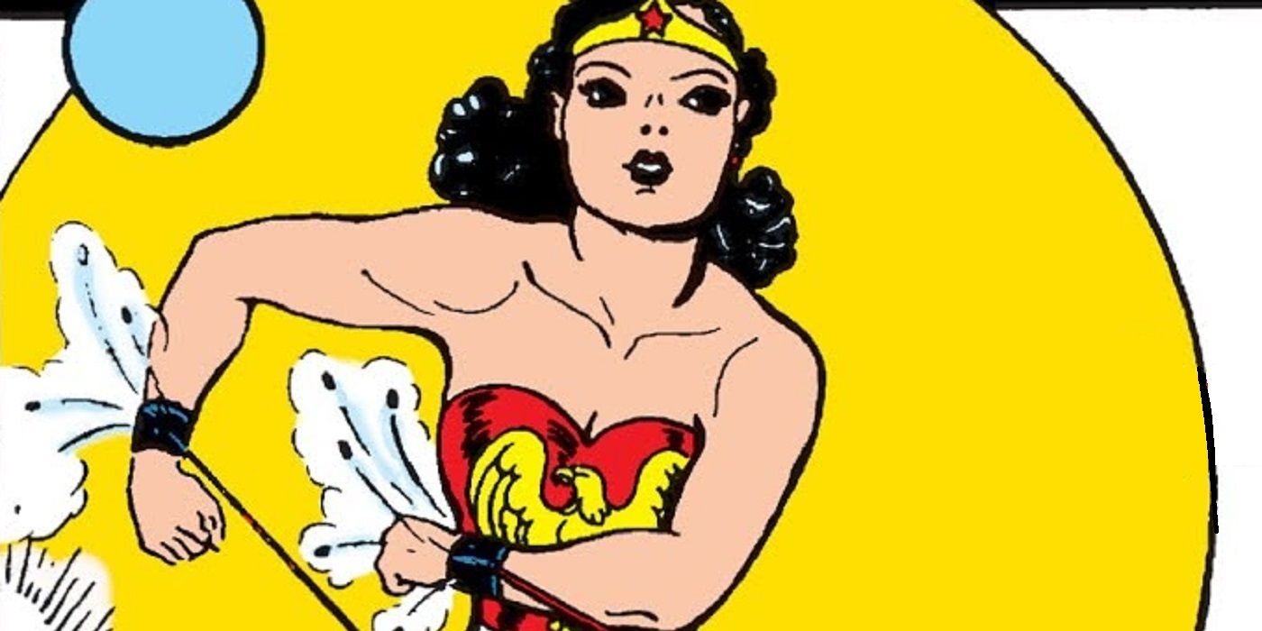 Wonder Woman art during her golden age debut