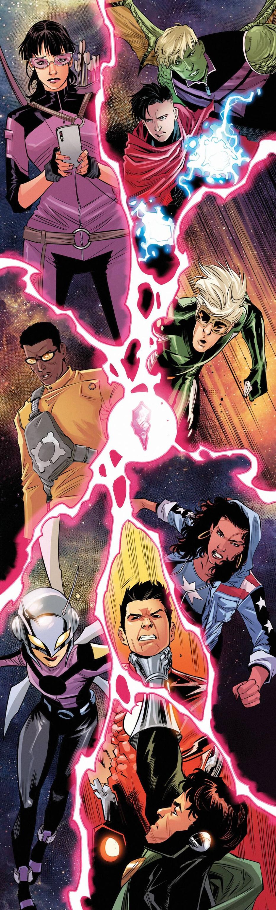 The Young Avengers as depicted in Marvel's Voices: Young Avnegers Infinity Comic.