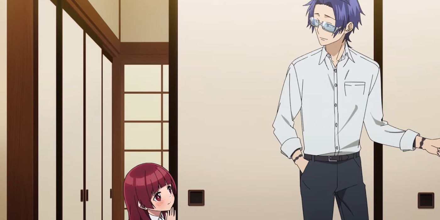 Yaeka y Kirishima en la casa Sakuragi en La guía del Yakuza para cuidar niños.