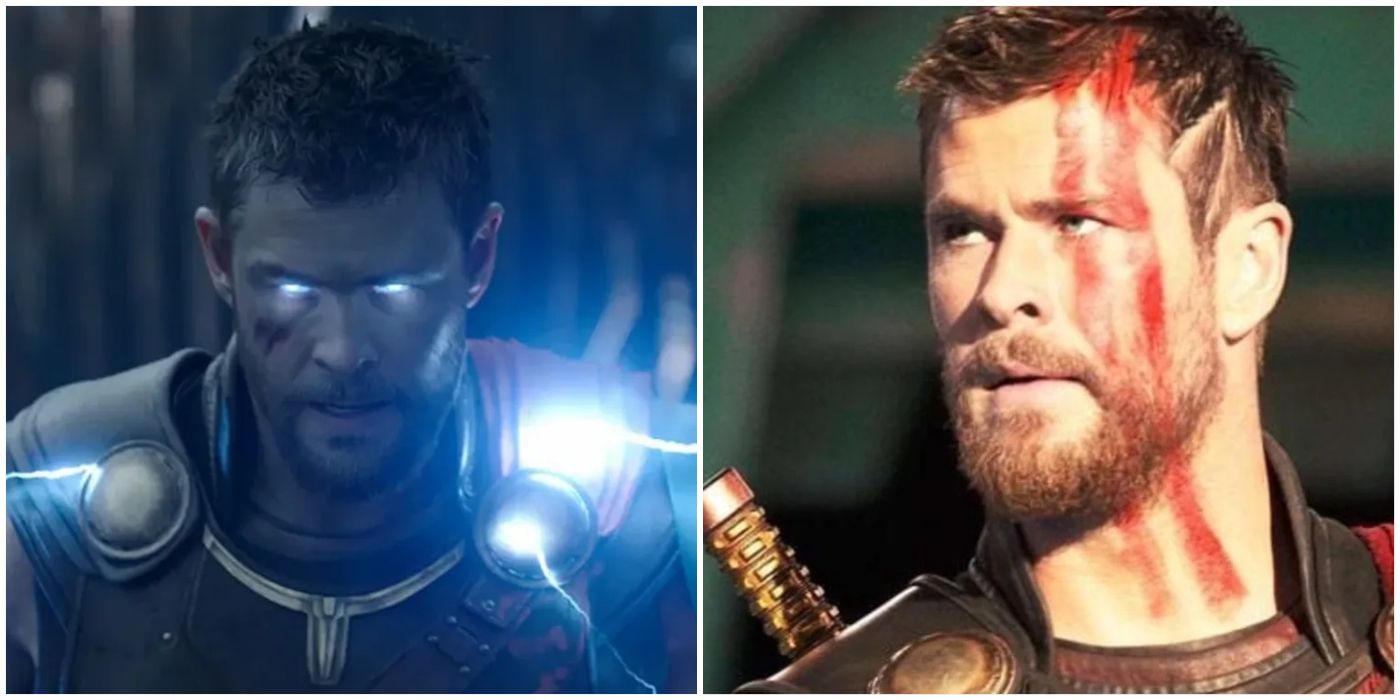 Article: 10 times Thor was the strongest character in the MCU. Image: Two images of Chris Hemsworth side by side as Thor