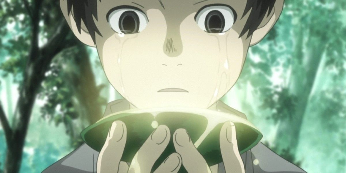 A boy with the Sake of Light in Mushishi