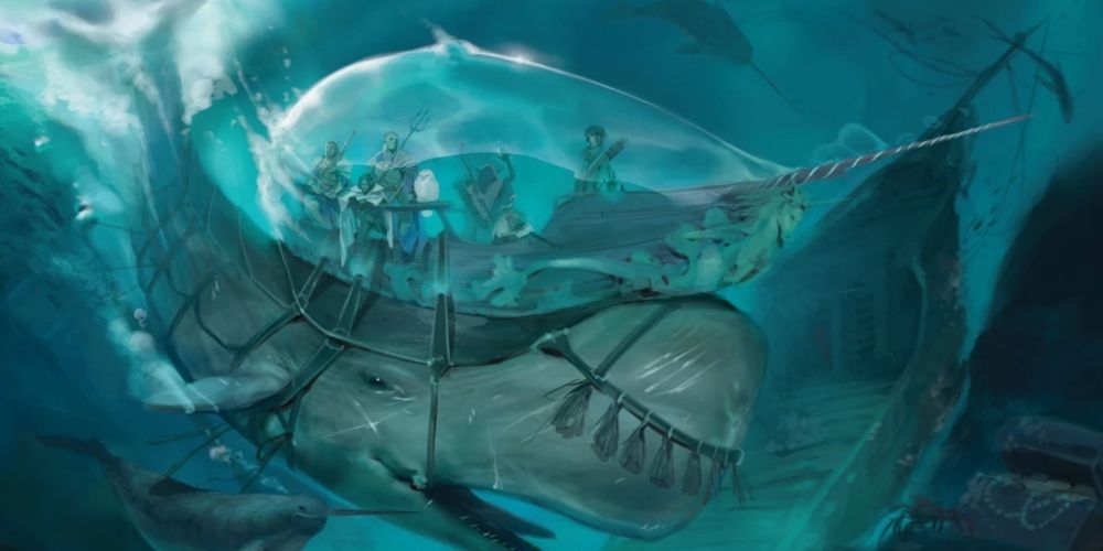 Angajuk the giant whale in Rime of the Frostmaiden premade DnD campaign