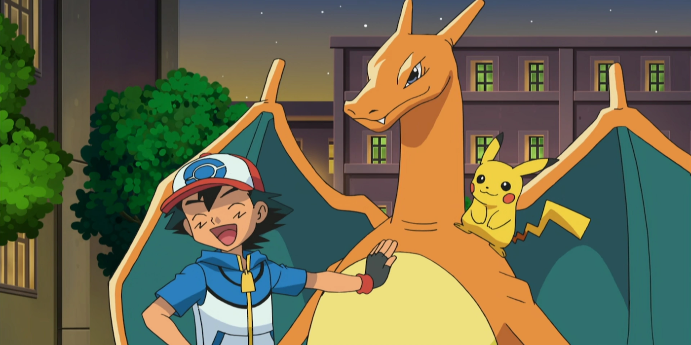 Ash reunites with Charizard in Unova in Pokémon