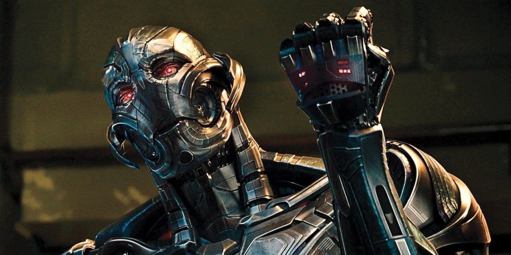 Ultron in his advanced body in Avengers: Age of Ultron movie
