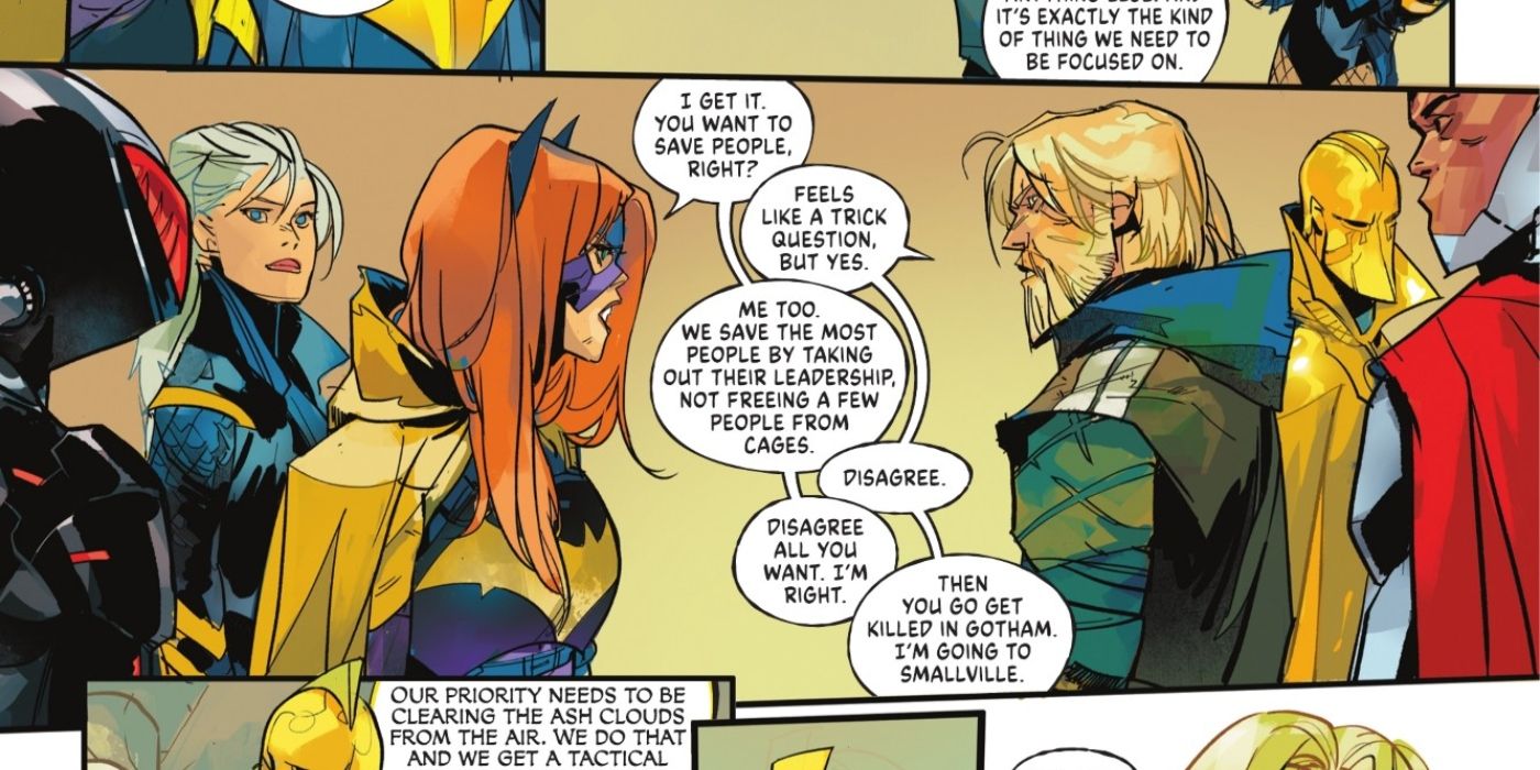 Batgirl and Green Arrow Disagree