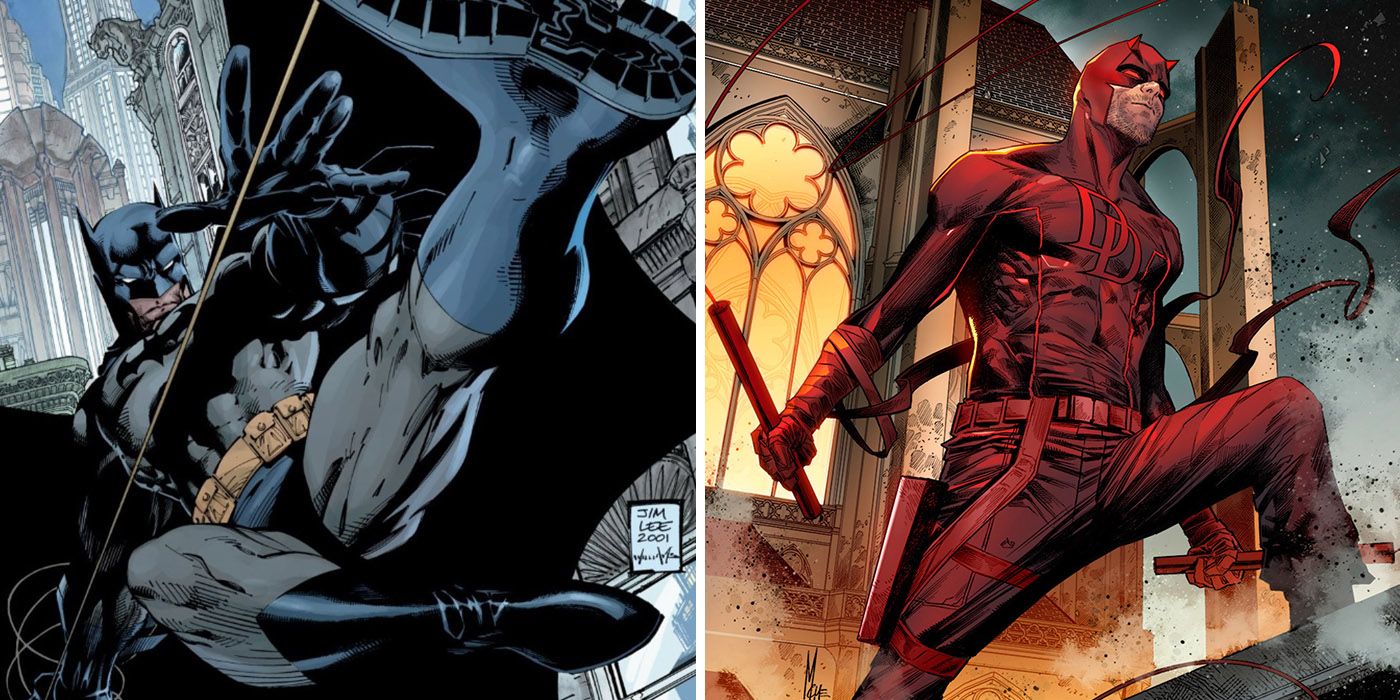 Batman protects Gotham while Daredevil protects Hell's Kitchen