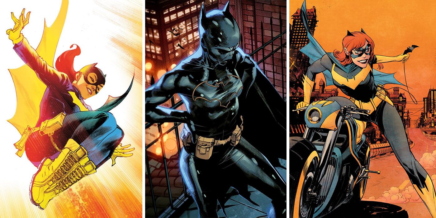 Batgirl suits from White Knight, Burnside, and Cassandra Cain