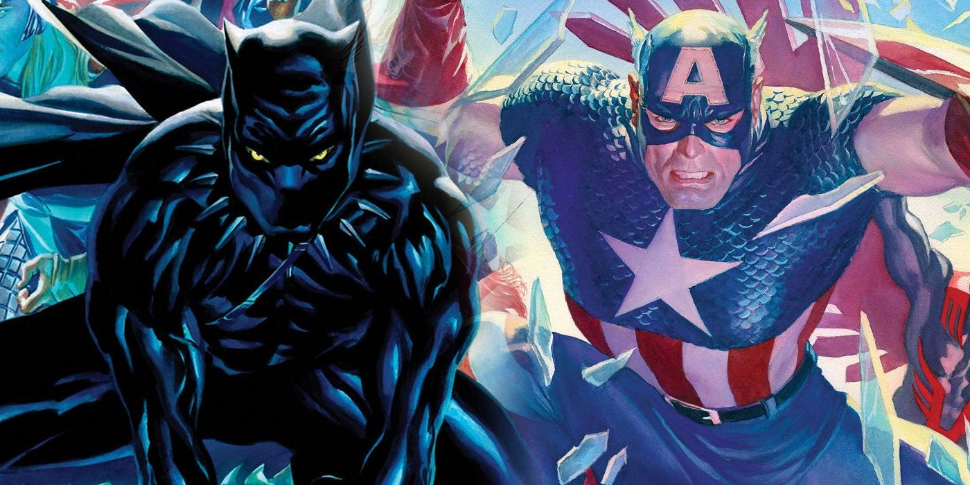 Black Panther and Captain America as leaders of the Avengers