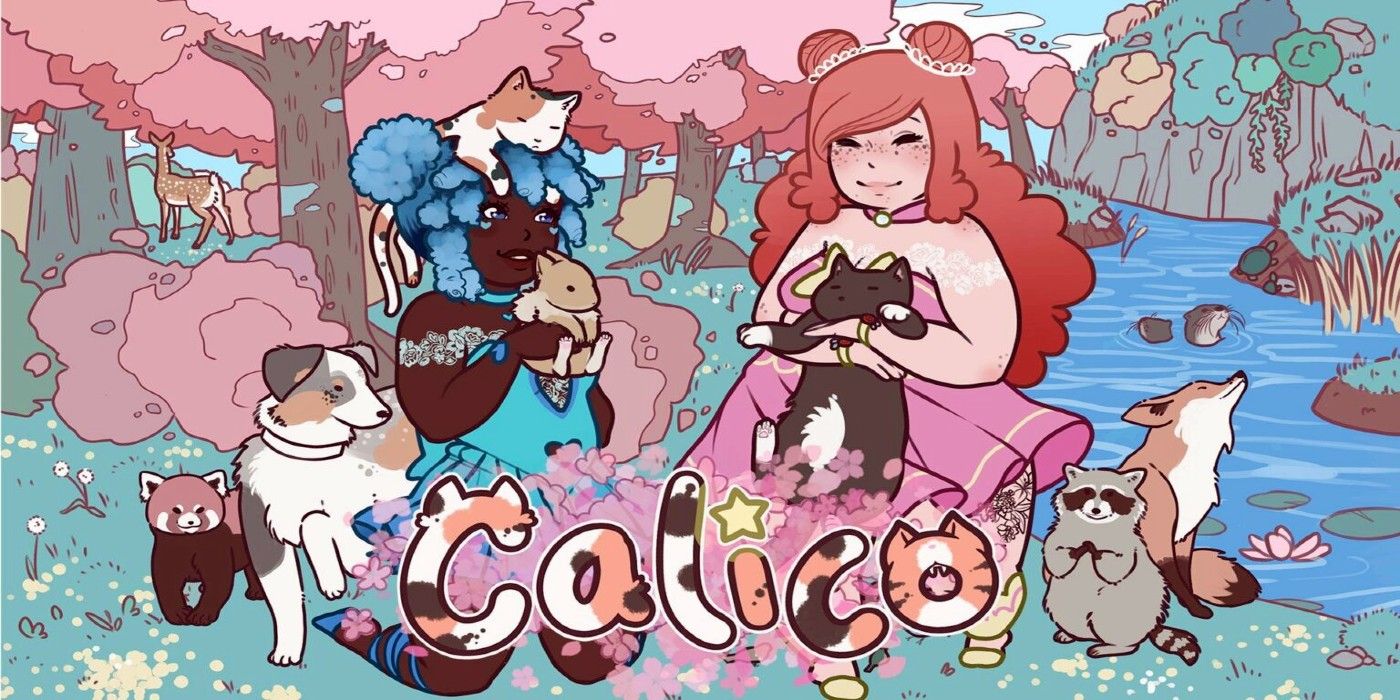 Promotional image for Calico, the indie cat café simulator.