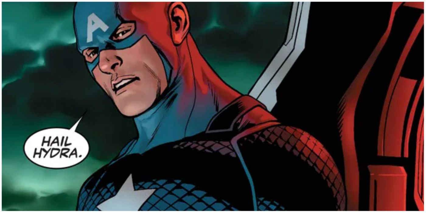 Captain America saying Hail Hydra in Marvel comics