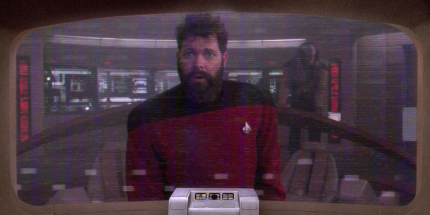 Captain Riker from an alternate reality in Star Trek TNG