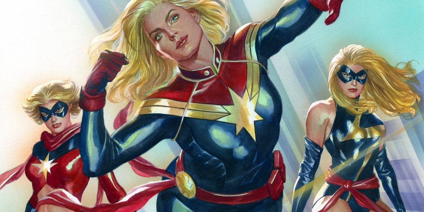 Carol Danvers as Ms Marvel and Captain Marvel