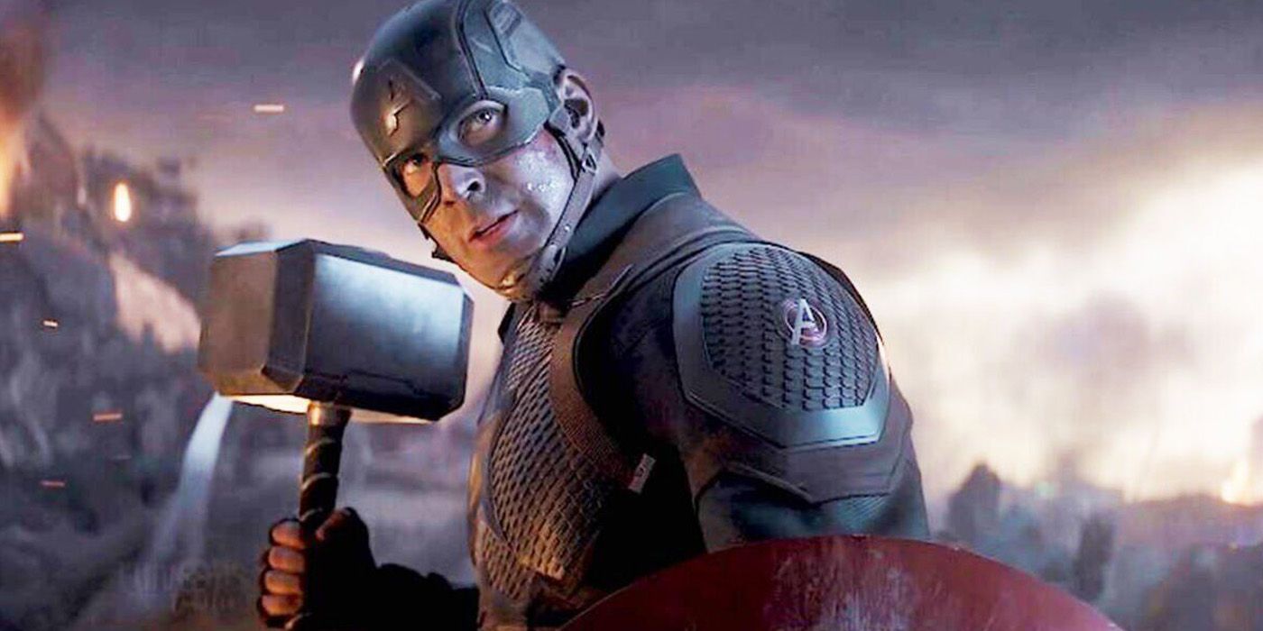 Chris Evans's Captain America in the MCU film, Avengers: Endgame