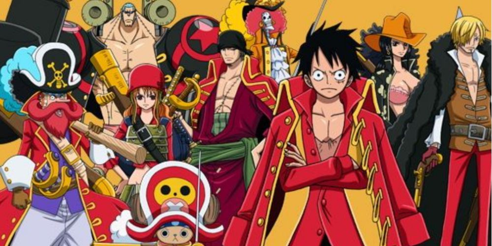 Os Piratas do Chapéu de Palha estão em suas respectivas roupas do filme One Piece: Z.