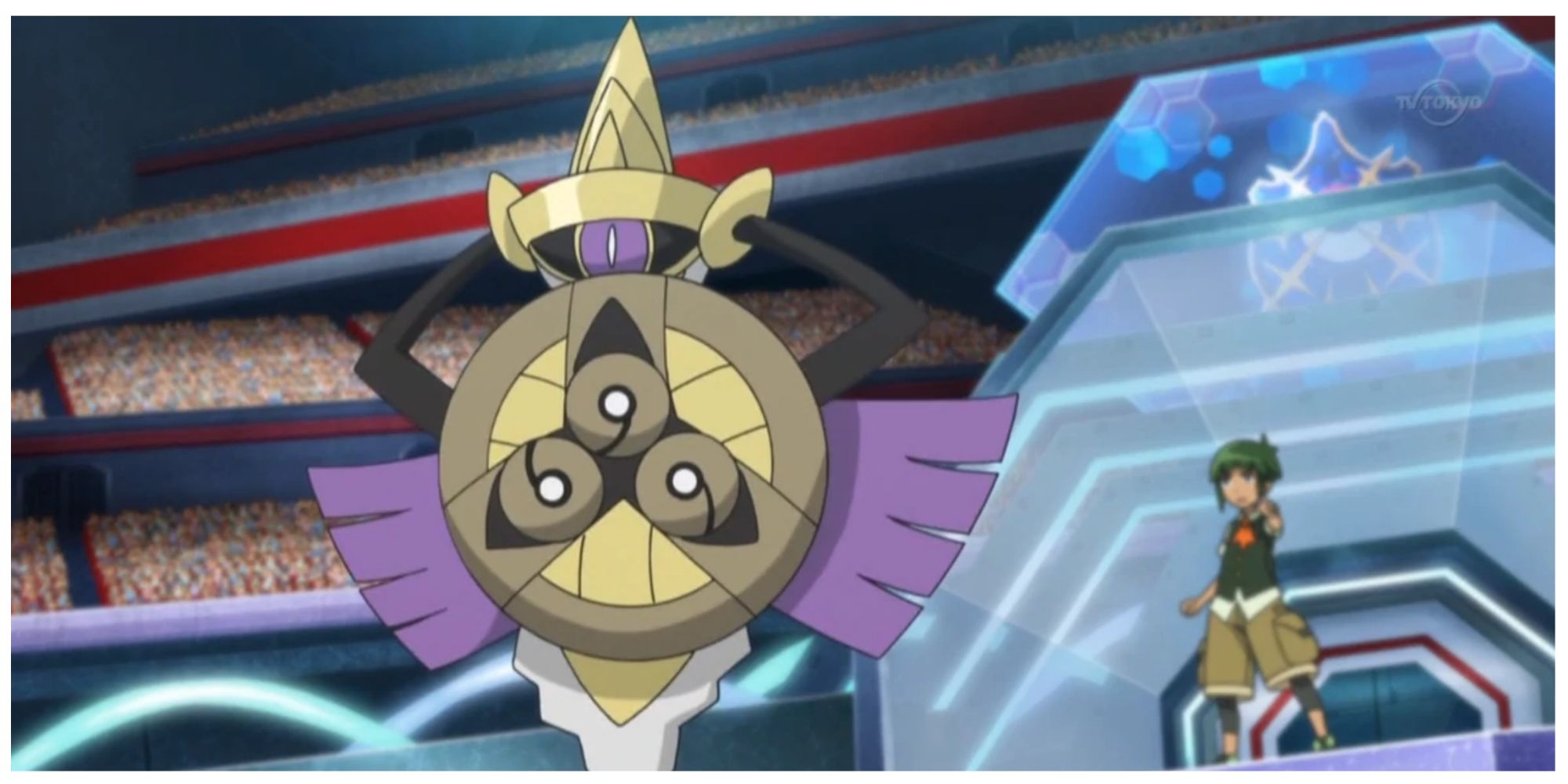 Aegislash de Sawyer na série Pokémon XY Kalos