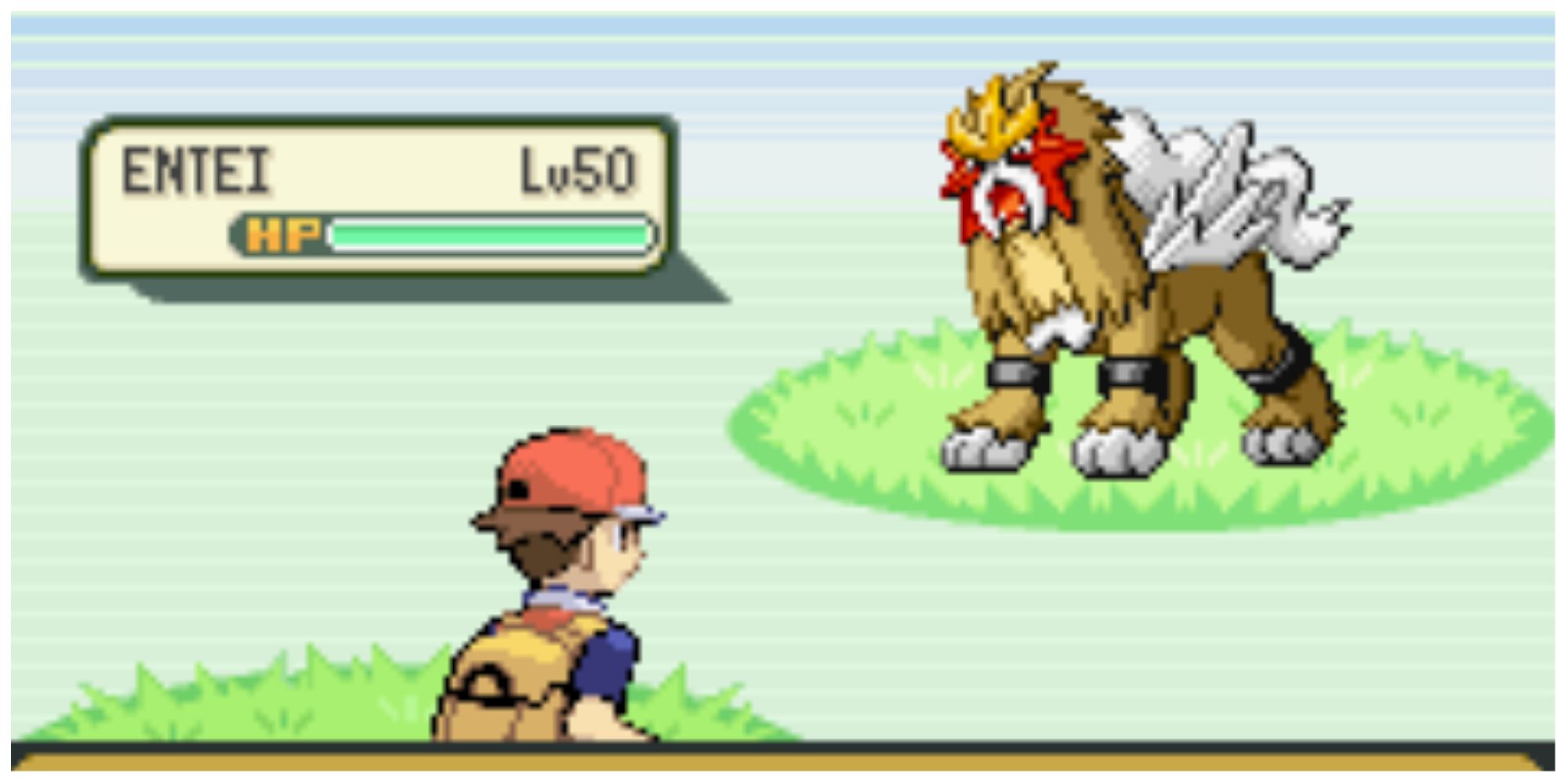 Entei in Pokemon Fire Red and Leaf Green