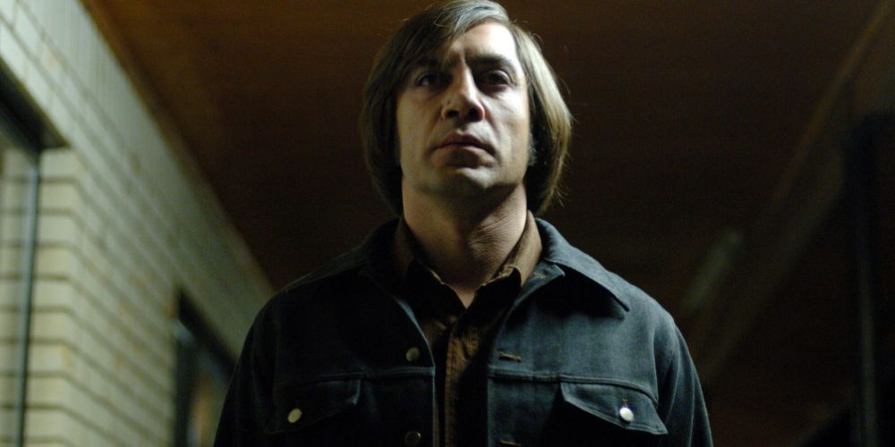 Anton Chigurh in the film No Country For Old Men