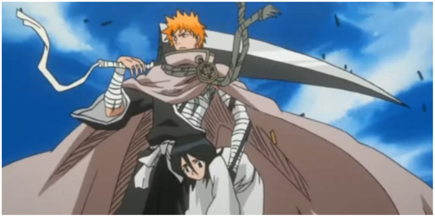 Ichigo resgatando Rukia