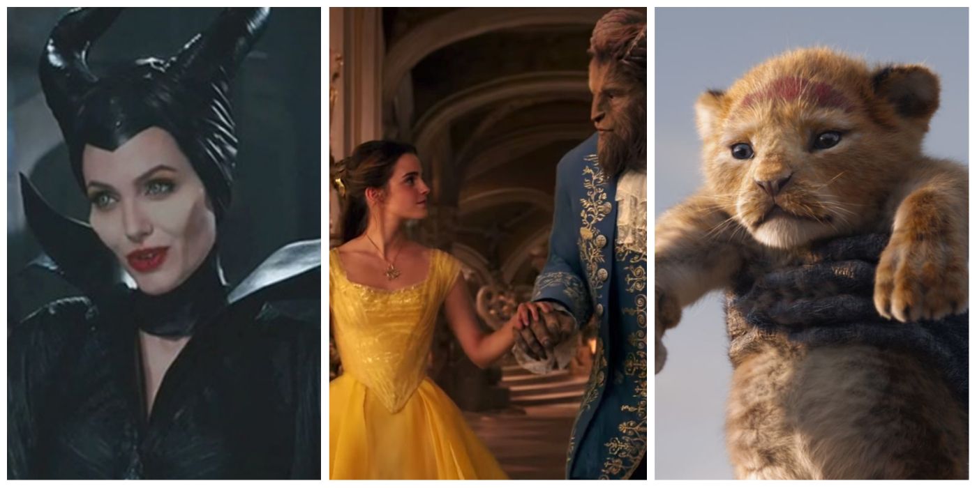 Maleficent (2014), Beauty and the Beast (2017), Lion King (2019)