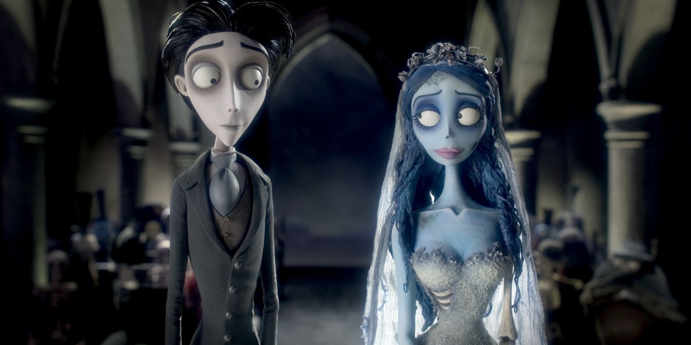 Victor and Emily prepare to be married in Corpse Bride.