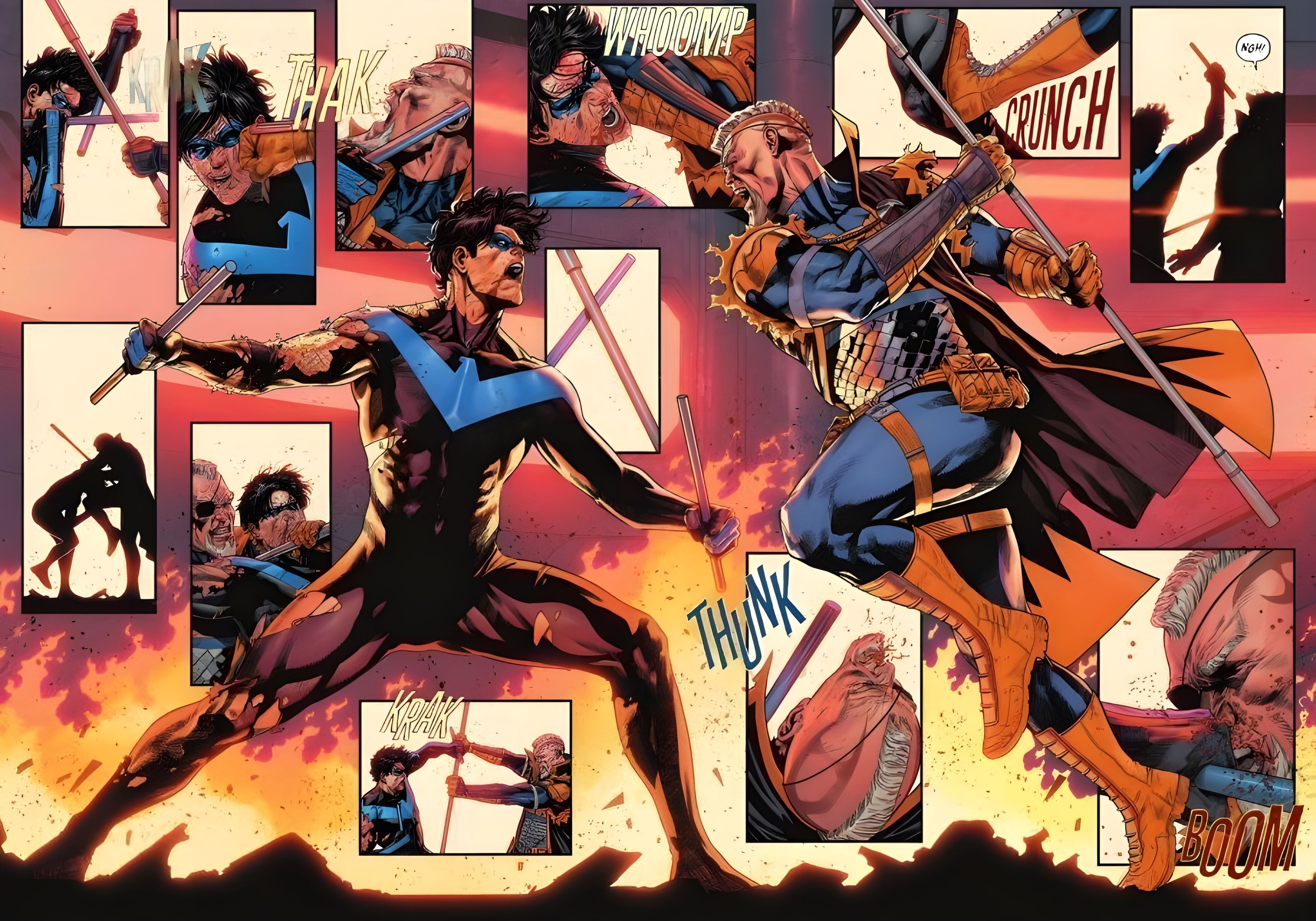 Nightwing vs. Deathstroke in Dark Crisis #2 
