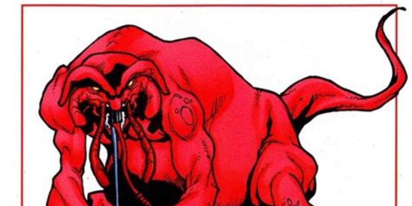 A red Dire Wraith from Marvel Comics