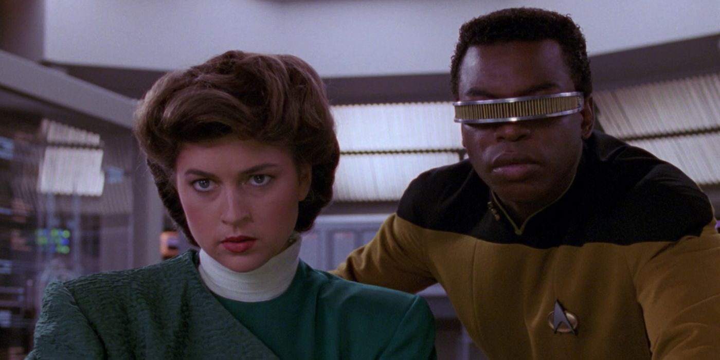 Dr Brahms and La Forge in Booby Trap