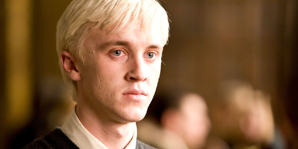 Draco Malfoy appearing stressed and haggard in The Half-Blood Prince
