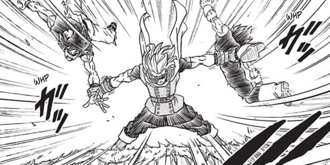 Granolah saves Goku and Vegeta at the last moment in the Dragon Ball Super manga.