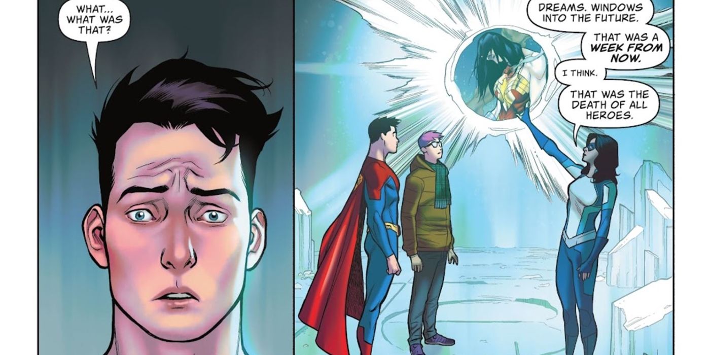 Dreamer finishes showing Superman the future
