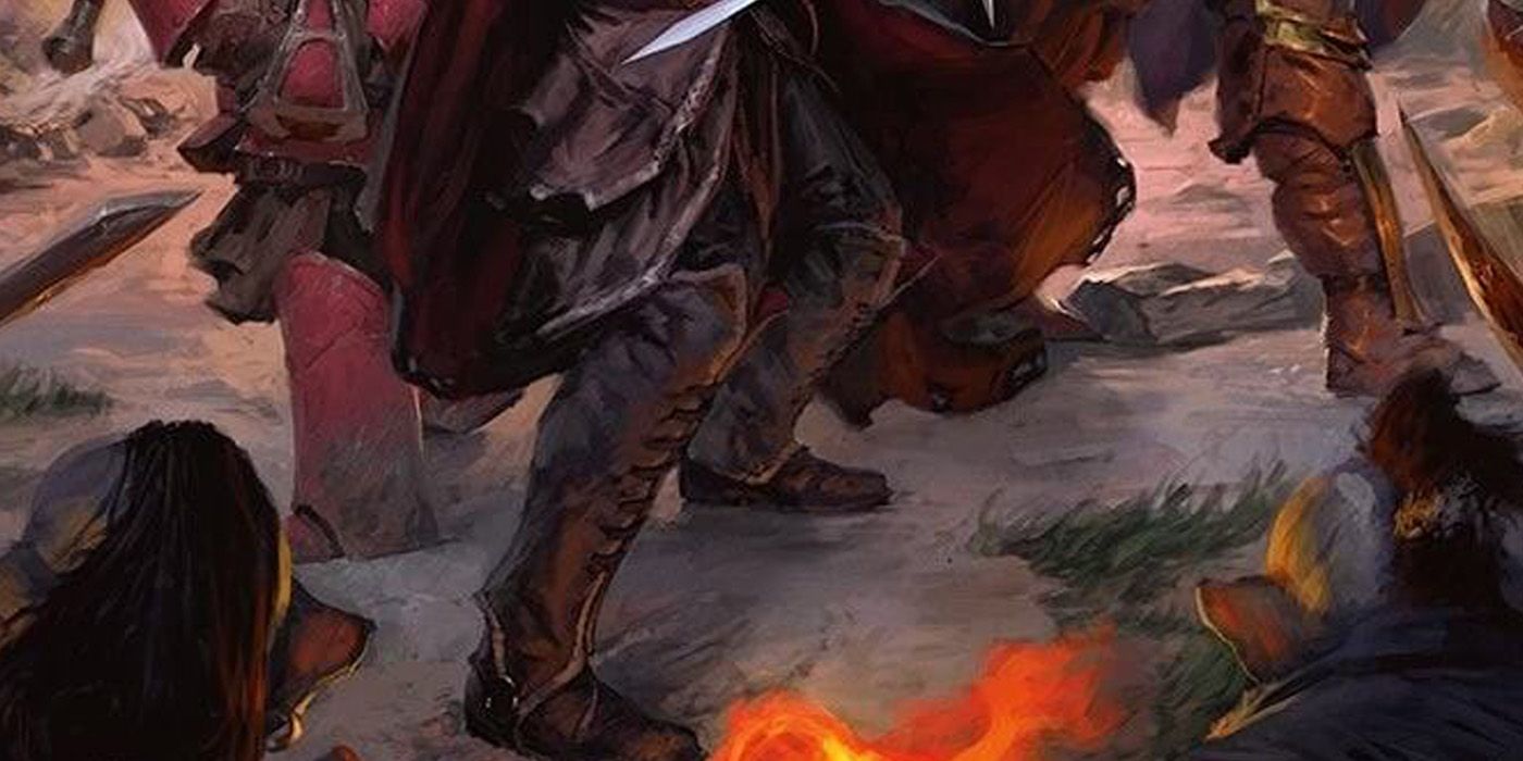 An adventurer wearing a pair of boots in Roll for Shoes TTRPG