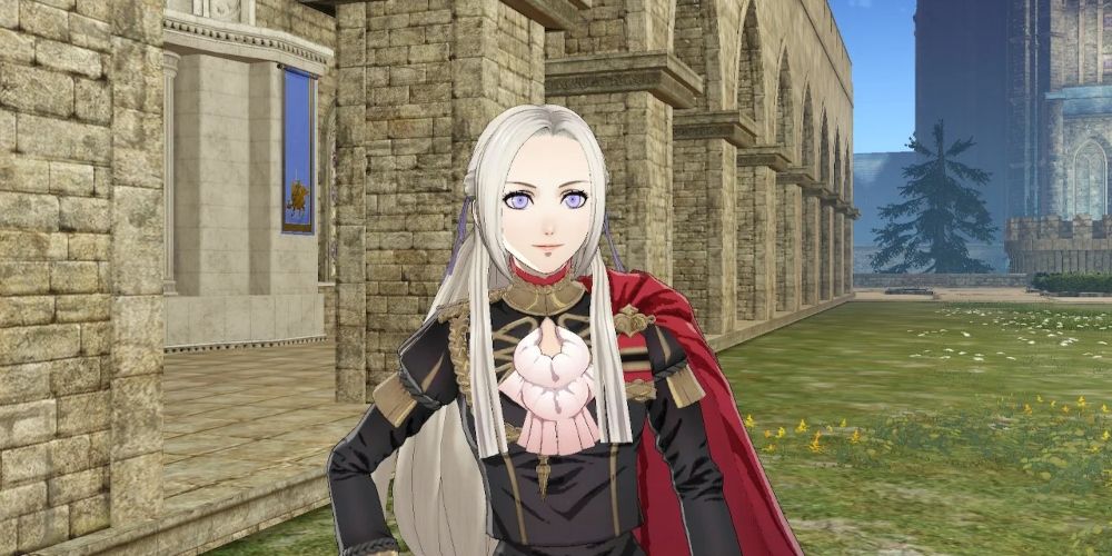 Edelgard at the academy in Fire Emblem: Three Houses