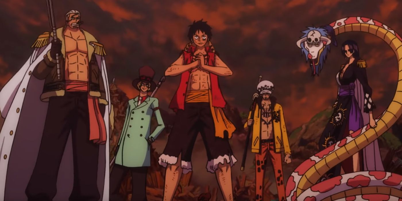 Luffy reúne seus aliados em uma peça de debandada