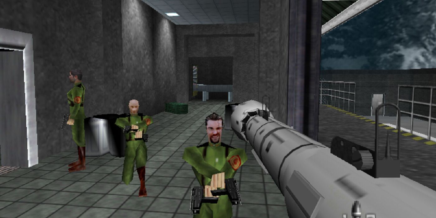 A screenshot of gameplay for the N64 GoldenEye