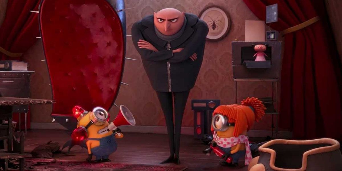 Gru And Minions In Despicable Me 2