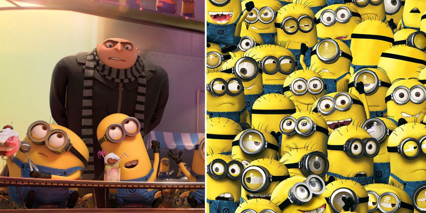 Gru And Minions In Despicable Me