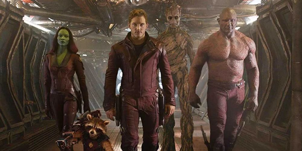 The Guardians of the Galaxy working together