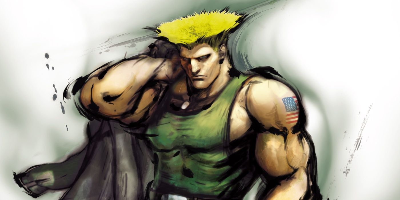 Guile as he appears in Street Fighter IV.